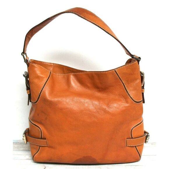 Michael Kors TAN BROWN GENUINE LEATHER MEDIUM+ SHOULDER BAG PURSE TOTE HANDBAG - Picture 3 of 11